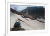 Couple Admiring the Mutnovsky Volcano, Kamchatka, Russia, Eurasia-Michael Runkel-Framed Photographic Print