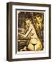 Couple at a Table (Self Portrait with Maschka - Absinthe Drinker)-Otto Mueller-Framed Giclee Print