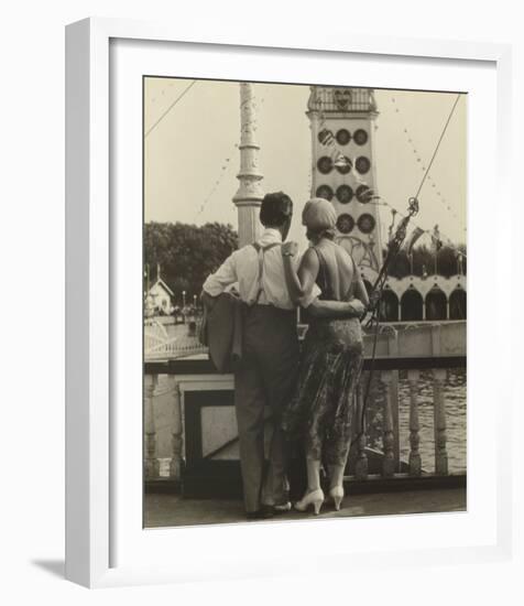 Couple at Coney Island, 1928-Walker Evans-Framed Art Print