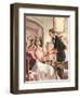 Couple at Fancy Dress Ball-null-Framed Art Print