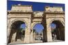 Couple at Mazeus and Mithriadates Gate, Roman Ruins of Ancient Ephesus, Near Kusadasi-Eleanor Scriven-Mounted Photographic Print