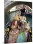 Couple at the Annual Carnival Festival Enjoy Gondola Ride, Venice, Italy-Jim Zuckerman-Mounted Photographic Print