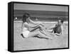 Couple at the Beach-Philip Gendreau-Framed Stretched Canvas