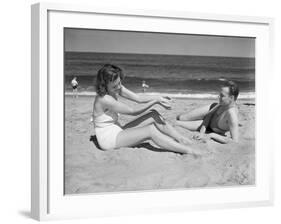 Couple at the Beach-Philip Gendreau-Framed Photographic Print