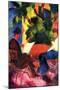 Couple at the Garden Table-Auguste Macke-Mounted Art Print