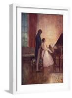 Couple at the Piano-Norman Price-Framed Art Print