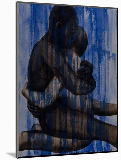 Couple (Blue)-Graham Dean-Mounted Giclee Print