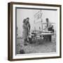 Couple Buying Seafood at Blackpool Beach-Ian Smith-Framed Photographic Print
