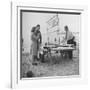 Couple Buying Seafood at Blackpool Beach-Ian Smith-Framed Photographic Print