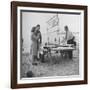 Couple Buying Seafood at Blackpool Beach-Ian Smith-Framed Photographic Print