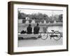 Couple by the Kyobashigawa River, Hiroshima, Japan-Walter Bibikow-Framed Photographic Print