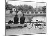 Couple by the Kyobashigawa River, Hiroshima, Japan-Walter Bibikow-Mounted Photographic Print