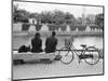 Couple by the Kyobashigawa River, Hiroshima, Japan-Walter Bibikow-Mounted Photographic Print