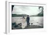 Couple Celebrating their Marriage-Clive Nolan-Framed Photographic Print