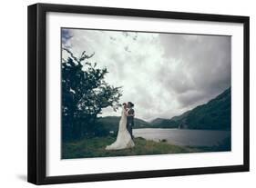 Couple Celebrating their Marriage-Clive Nolan-Framed Photographic Print