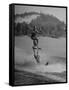 Couple Competing in the National Water Skiing Championship Tournament-null-Framed Stretched Canvas