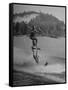 Couple Competing in the National Water Skiing Championship Tournament-null-Framed Stretched Canvas