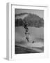 Couple Competing in the National Water Skiing Championship Tournament-null-Framed Photographic Print