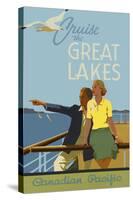 Couple, Cruise the Great Lakes Canadian Pacific-null-Stretched Canvas