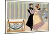 Couple dancing 1830-Ernest Louis Lessieux-Mounted Giclee Print