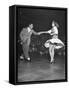 Couple Dancing in a Jitterbug Contest-Peter Stackpole-Framed Stretched Canvas