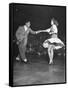 Couple Dancing in a Jitterbug Contest-Peter Stackpole-Framed Stretched Canvas