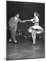 Couple Dancing in a Jitterbug Contest-Peter Stackpole-Mounted Premium Photographic Print