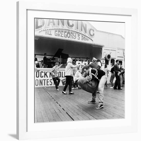 Couple Dancing to Bill Gregory's Band. August 1958-Staff-Framed Photographic Print