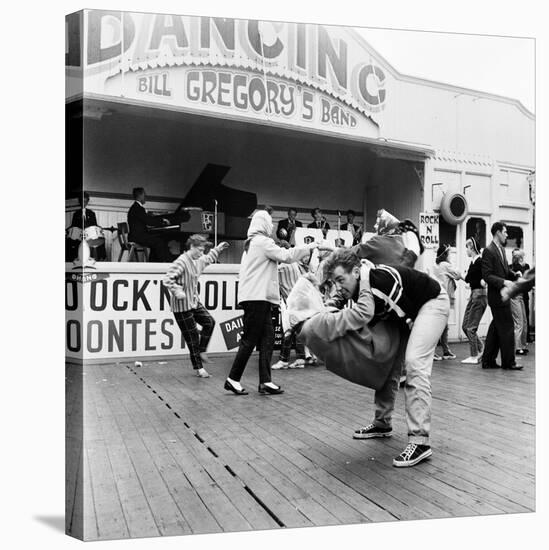 Couple Dancing to Bill Gregory's Band. August 1958-Staff-Stretched Canvas