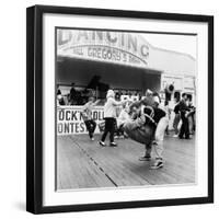 Couple Dancing to Bill Gregory's Band. August 1958-Staff-Framed Photographic Print