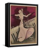 Couple Dancing to Popular Songs of the Day Such as Schade Dass Man Per Telefon Nicht Kussen Kann-Knut Hilscher-Framed Stretched Canvas