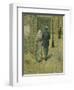 Couple dans la rue, 1887 Couple in a street. Canvas, 38,5 x 33 cm R.F. 1977-27.-Charles Angrand-Framed Premium Giclee Print