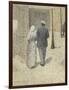 Couple dans la rue-Charles Angrand-Framed Premium Giclee Print