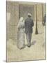 Couple dans la rue-Charles Angrand-Mounted Giclee Print