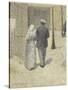 Couple dans la rue-Charles Angrand-Stretched Canvas