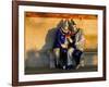 Couple Dressed in Masks and Costumes Taking Part in Venice Carnival, Venice, Veneto, Italy-Lee Frost-Framed Photographic Print