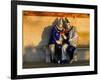 Couple Dressed in Masks and Costumes Taking Part in Venice Carnival, Venice, Veneto, Italy-Lee Frost-Framed Photographic Print