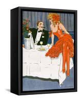 Couple Drinking 1908-null-Framed Stretched Canvas