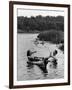 Couple Drinking Beer at Inner Tube Floating Party on the Apple River-Alfred Eisenstaedt-Framed Photographic Print