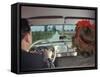 Couple Driving in Studebaker Down Country Road. 1946-Bernard Hoffman-Framed Stretched Canvas