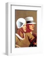 Couple Driving-Marcello Dudovich-Framed Premium Giclee Print