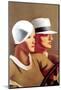 Couple Driving-Marcello Dudovich-Mounted Premium Giclee Print