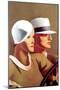 Couple Driving-Marcello Dudovich-Mounted Premium Giclee Print