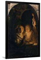 Couple éclairé par une bougie-Godfried Schalcken-Framed Giclee Print