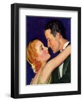 Couple Embracing, 1932-McClelland Barclay-Framed Premium Giclee Print