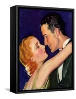 Couple Embracing, 1932-McClelland Barclay-Framed Stretched Canvas