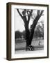 Couple Embracing in a Passionate Moment on the Bench in Hyde Park-Cornell Capa-Framed Photographic Print