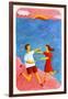 Couple Embracing on Beach, 2003-Julie Nicholls-Framed Giclee Print