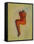 Couple Embracing-Marie Bertrand-Framed Stretched Canvas