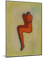 Couple Embracing-Marie Bertrand-Mounted Giclee Print